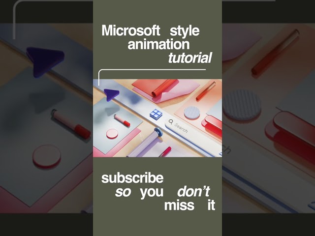 How to create Microsoft Style Animation – Beginners Friendly Tutorial