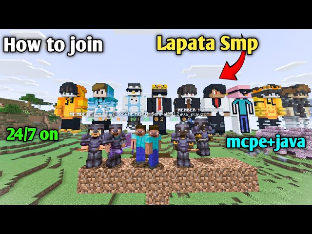 🛡️How to join Lapata SMP (Lapata-like server) 💀 | 1.20+ In MCPE and Pojav | 24/7 Online😱