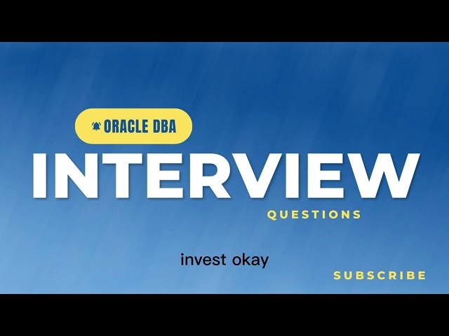 Oracle DBA Performance Tuning Interview questions. | Orapvt Performance questions