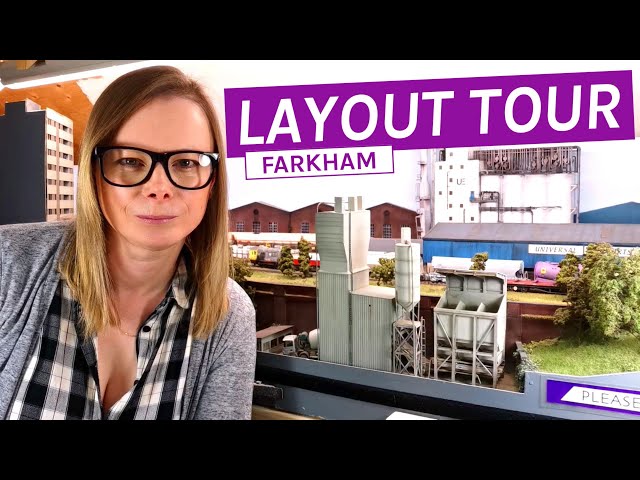 Farkham Layout Tour Introduction with Trains Running | UK Model Railway Ops | Operations