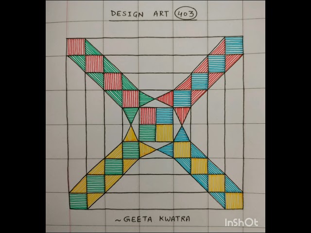 Drawing of Design Art 403(Step by Step)#design art#pen art#drawing#art@geetakwatra699