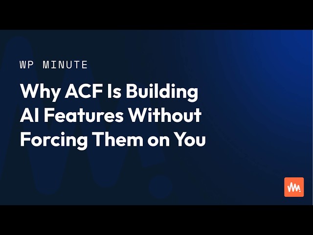 Why ACF Is Building AI Features Without Forcing AI on You