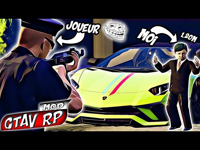 JE ME TRANSFORME EN ENFANT DE 7 ANS ET ROULE DANS UNE LAMBORGHINI DEVANT UN FLIC ! GTAV RP MOD #1