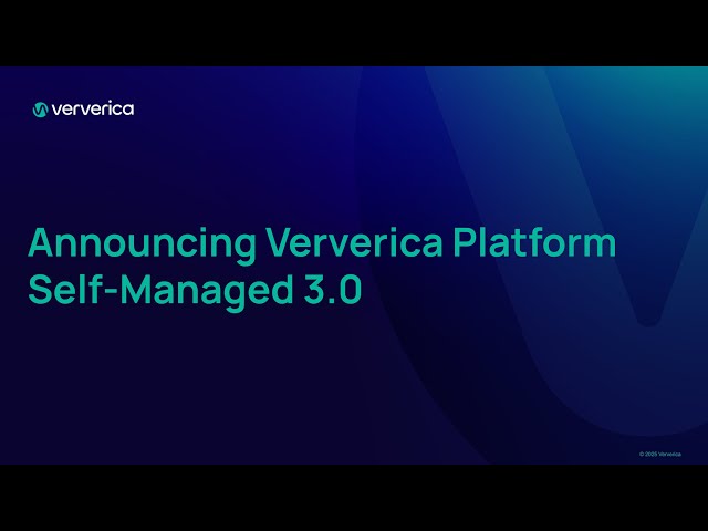 Announcing Ververica Platform Self-Managed 3.0: Flink Forward Barcelona 2025 Keynote
