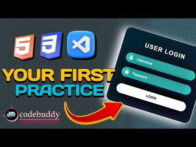 Build Your First Login Page 🔥 | HTML CSS Live Coding | Beginner Practice | Roadmap for Beginners 