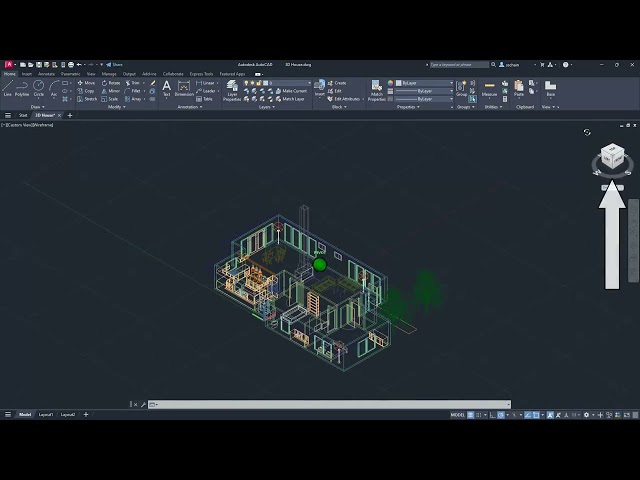 The ViewCube in AutoCAD