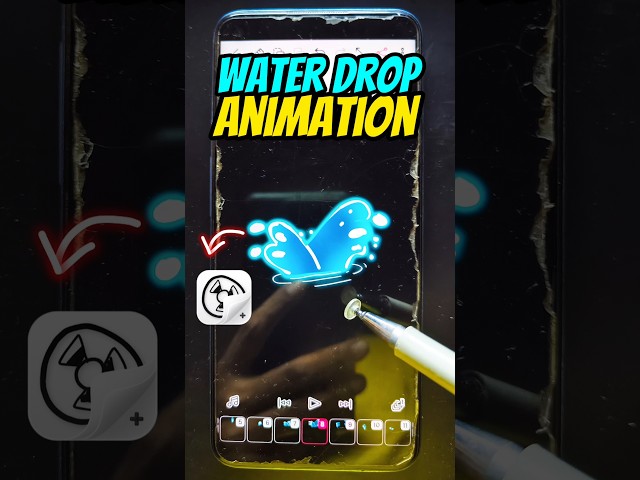 How to Make Waterdrop Animation in Mobile | Waterdrop Animation In Filpaclip. #shorts