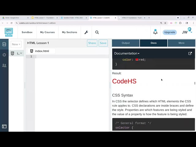 HTML Lesson 01