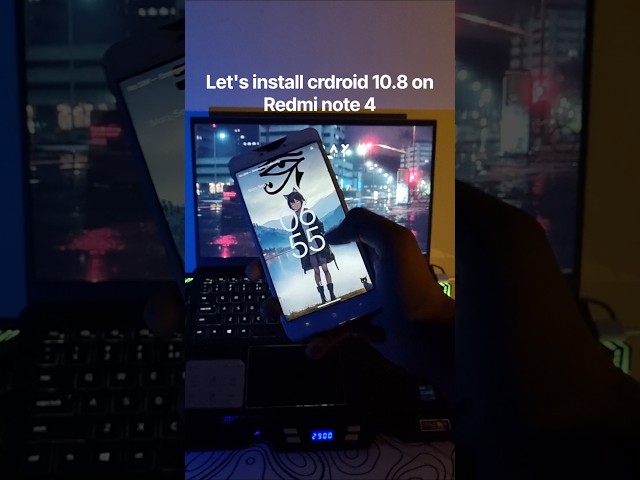 let's install crdroid 10.8 Android 14 on Redmi note 4