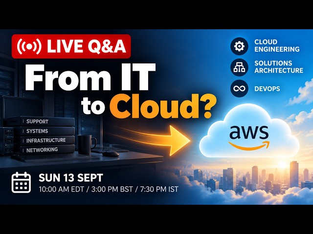 Live Q&A: How do you move from traditional IT into cloud? — ask me anything.