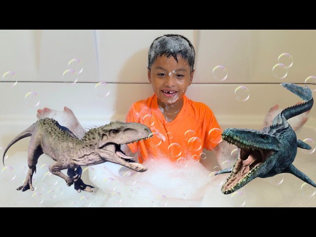 Marine Reptile DINOSAURS BUBBLE BATH TOYS JURASSIC PARK