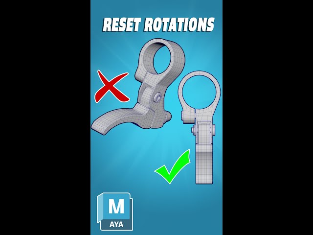 Maya Quick Tips: Resetting World Rotations