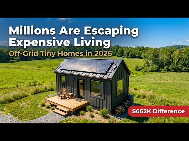 Millions Are Escaping Expensive Living With Off-Grid Tiny Homes in 2026 (Real Numbers)