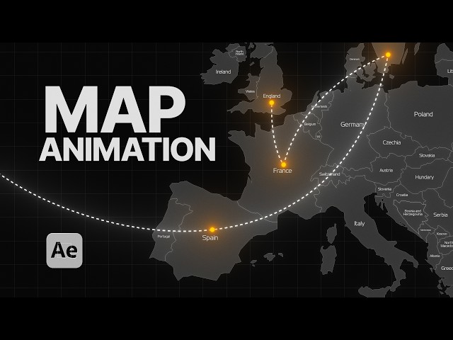How to Make a Map Animation in After Effects