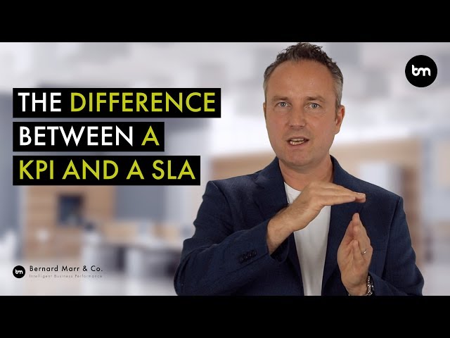 What is the difference between a SLA and a KPI?