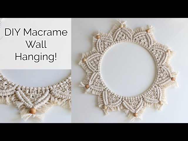 DIY Macrame Wall Hanging Mandala Wreath Tutorial