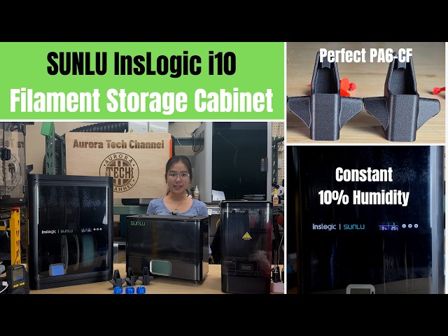SUNLU InsLogic i10 Filament Storage Cabinet: Constant 10% Humidity with Zero Maintenance
