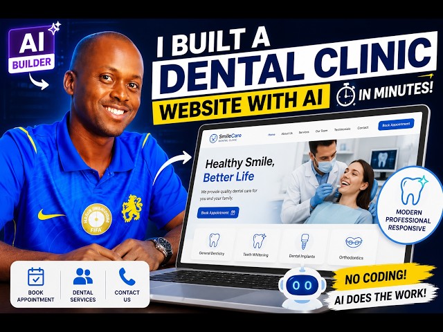 I Built a Dental Clinic Website With AI in Minutes! 🦷🤯