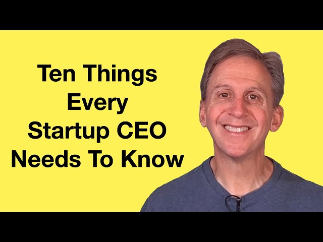 What No One Tells You About Being A Startup CEO