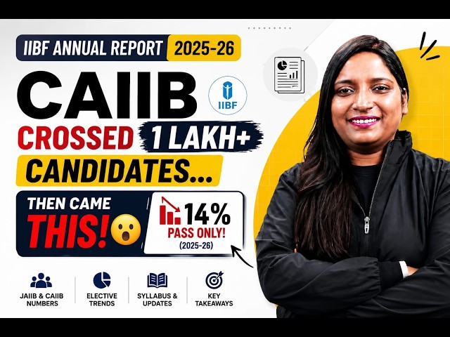 JAIIB vs CAIIB: The Numbers Are SHOCKING! 😳 | IIBF Annual Report 2025-26