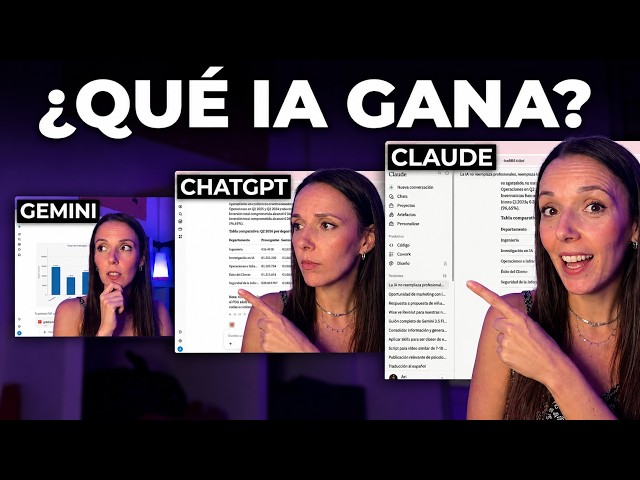 Análisis real: ChatGPT vs Gemini vs Claude para trabajar