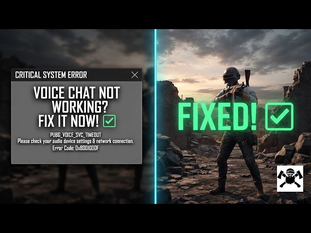 How to Fix Voice Chat Not Working In Pubg ✅