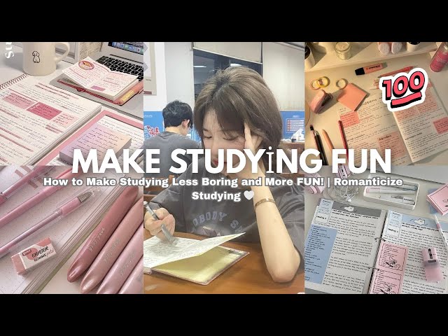 How to Make Studying Less Boring and More FUN! | Romanticize Studying 🤍