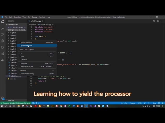 C++ System Programming Cookbook | 11. Scheduling
