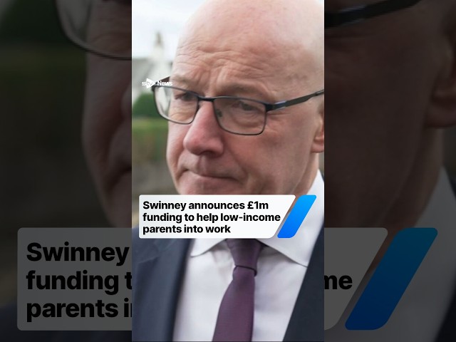 Swinney announces £1m funding to help get low-income parents into work