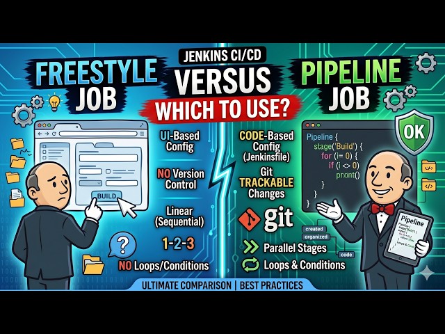 Jenkins | Interview Question | Jenkins Freestyle vs. Pipeline: Which One Should You Actually Use?