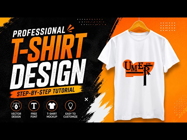 👉How to Design a T-Shirt in Adobe Illustrator | Easy T-Shirt Design Tutorial 2026 🔥