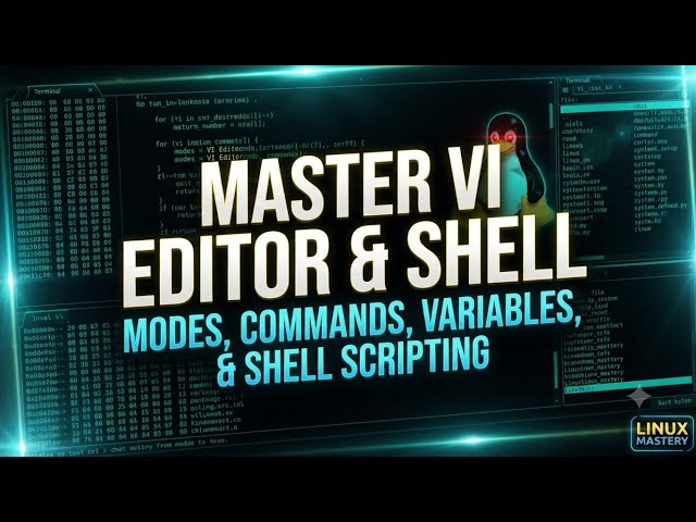 Master vi Editor & Shell Variables in 10 Minutes! (Linux Basics to Pro)🔥