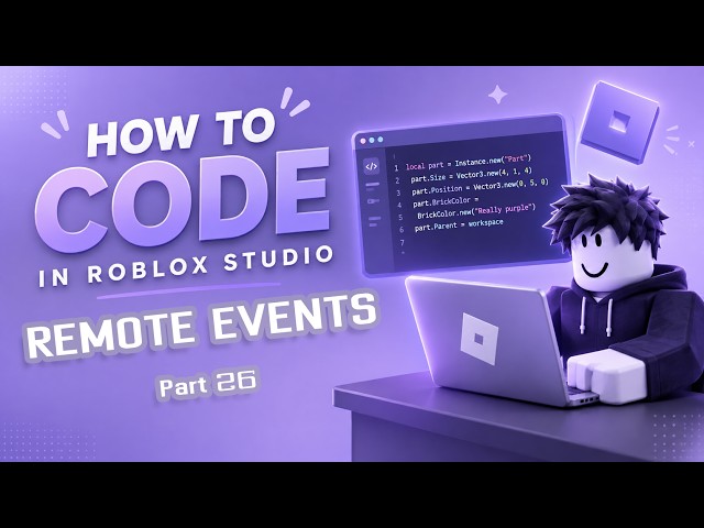 How to code in Roblox Studio | RemoteEvents P.26