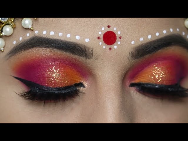 Bengali Bridal Eye Makeup | Indian/Asian Bridal Eye Makeup | Bengali Bride Makeup