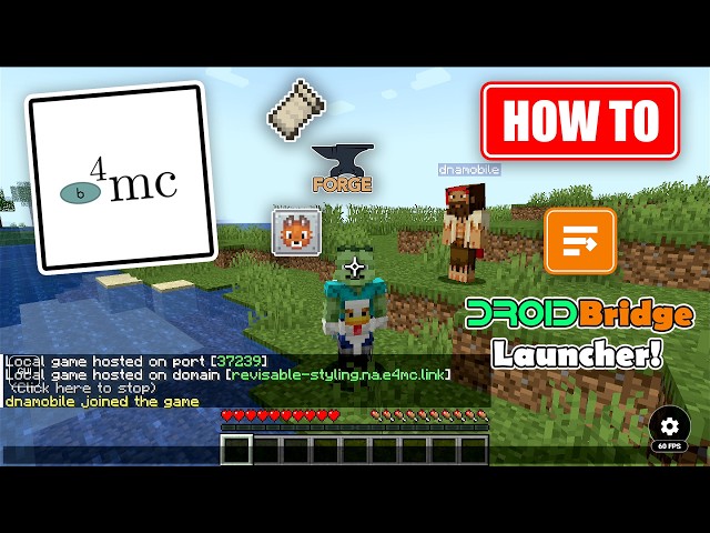 How To Use e4mc Mod On Android Java Minecraft