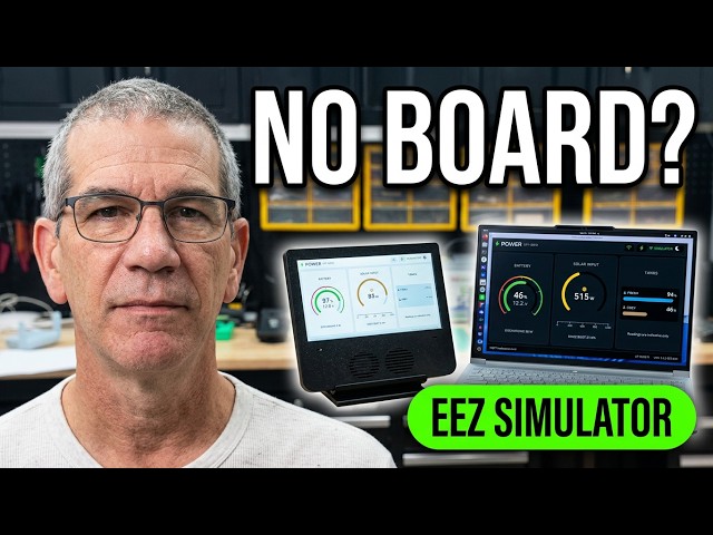 I Tested My ESP32-P4 Dashboard Without the Board (EEZ Studio Simulator)