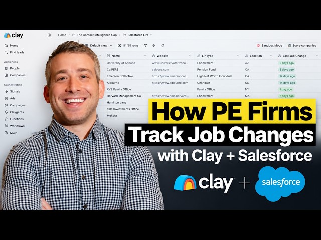 How PE Firms Track Job Changes with Clay + Salesforce