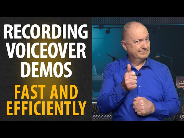 RECORDING VOICEOVER AUDITIONS FAST AND EFFICIENTLY