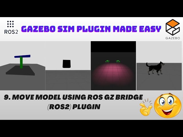 Move Model Using ROS GZ Bridge (ROS2) Plugin | Tutorial Part 9 | ROS2 Gazebo Sim Plugins