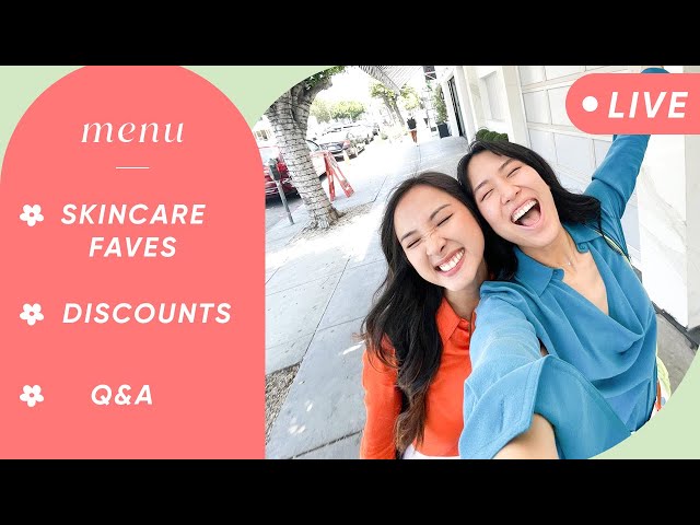 LIVE SHOPPING WITH US! Let's chat all things skincare & more! 💗