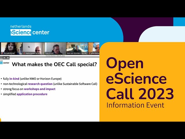 Open eScience Call 2023 - Information Event