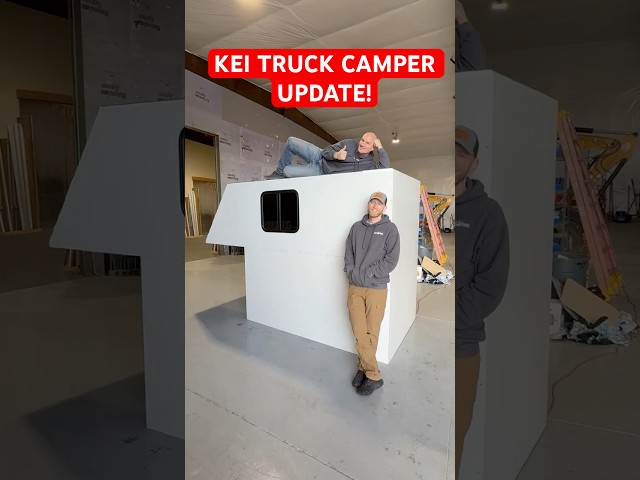 KEI Truck Camper Progress Update — Walls Are Done and the First Window Is In!  #keitruck #daihatsu