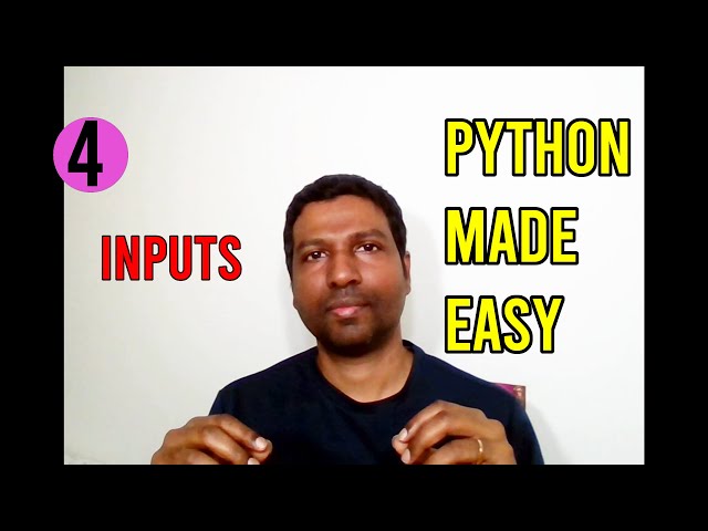 Python for Beginners - Learn Python Now Without IDE - 4(Inputs)