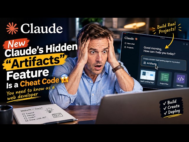 I Discovered Claude's Hidden "Artifacts" Feature (Web Dev Cheat Code) 🤯