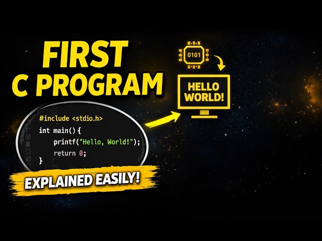 First C Program Explained Like Never Before | Beginner Friendly | Computer Science Basics | YourCS