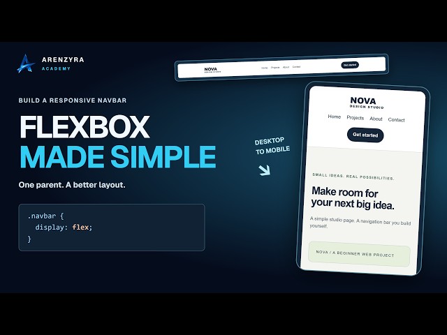 CSS Flexbox for Beginners: Build a Responsive Navigation Bar