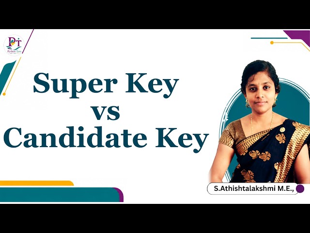 Super Key and Candidate Key In DBMS | Difference Between Super Key and Candidate Key