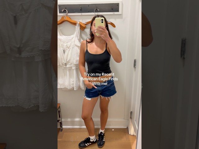 I saw someone do an American Eagle haul so I had to go check out these pieces myself #tryon #shop
