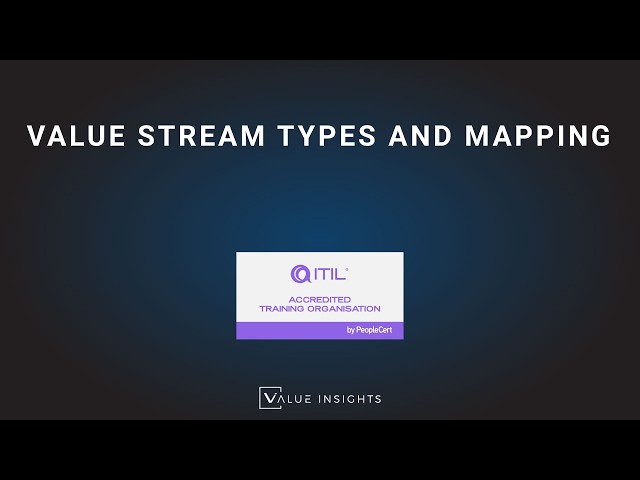 ITIL® (version 5) Foundation Exam Preparation Training | Value Stream Types and Mapping | eLearning