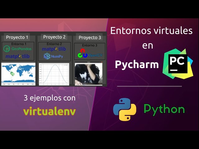Ejemplos con pycharm - Entornos virtuales | python - virtualenv